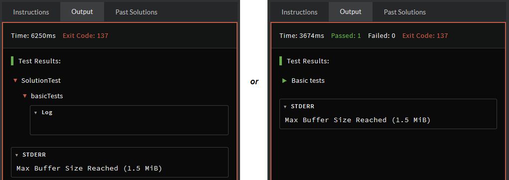 Buffer Limit Error